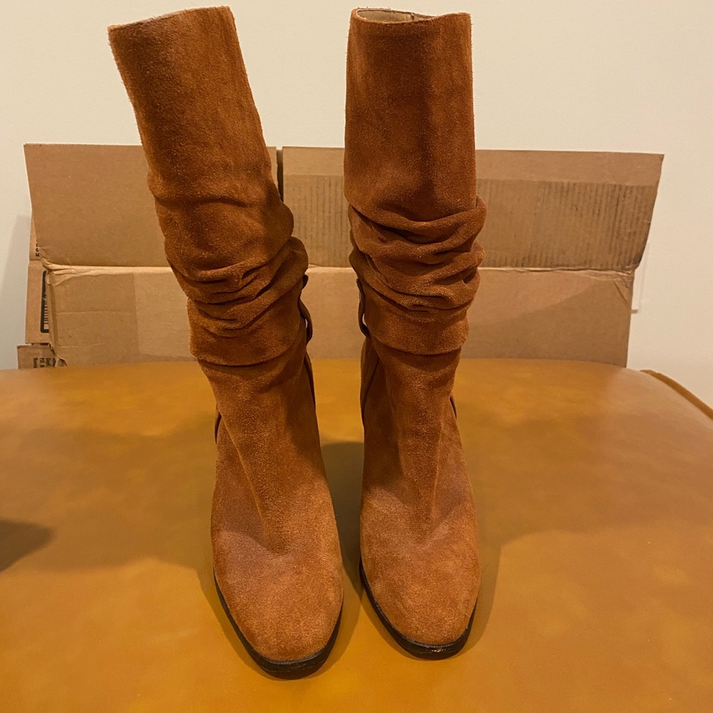Donald J. Pliner Brown Heeled Boots
